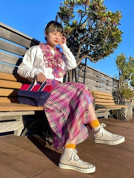 BEAMS BOYさん（レディース・163cm）の冬コーディネート