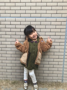 「cotton on（コットンオン）のアイテム」を使った、riimama1107さん（キッズ・90cm）の冬コーディネート