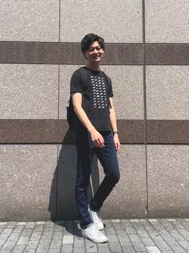 ユニクロ ユニクロ の Men ミラクルエアースキニーフィットジーンズ デニムパンツ Wear