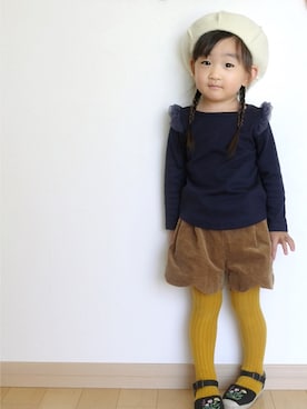 さーちゃんさん（キッズ・100cm）の秋コーディネート