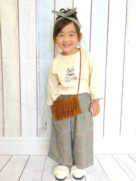 さーちゃんさん（キッズ・100cm）の秋コーディネート