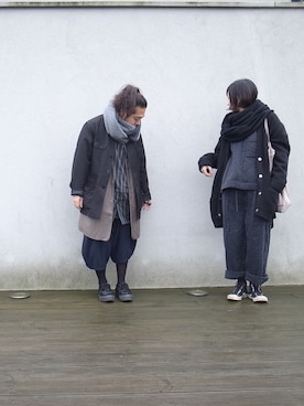 「JULIEN DAVID（ジュリエンデビッド）のアイテム」を使った、higeさん（メンズ・165cm）の冬コーディネート