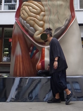 「JULIEN DAVID（ジュリエンデビッド）のアイテム（シューズ）」を使った、higeさん（メンズ・165cm）の夏コーディネート