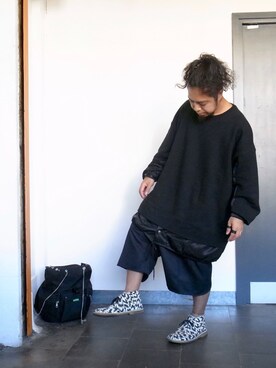 「JULIAN DAVID（ジュリアン デイヴィッド）のアイテム」を使った、higeさん（メンズ・165cm）の夏コーディネート