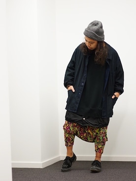 「JULIEN DAVID（ジュリエンデビッド）のアイテム（シューズ）」を使った、higeさん（メンズ・165cm）の秋コーディネート