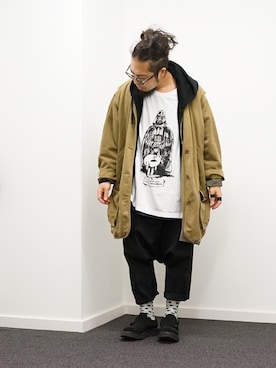 「KIDS LOVE GAITE」｜「アイテム（ジャケット/アウター）」を使った、higeさん（メンズ・165cm）の冬コーディネート