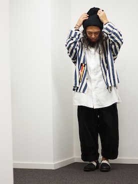 「KTZ（ケイティーゼット）のアイテム」を使った、higeさん（メンズ・165cm）の春コーディネート