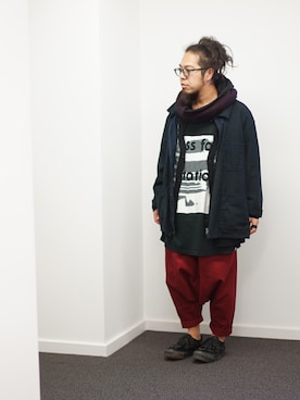 「JULIEN DAVID（ジュリエンデビッド）のアイテム（シューズ）」を使った、higeさん（メンズ・165cm）の春コーディネート