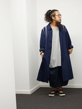 「buddy（バディ）のアイテム（シューズ）」を使った、higeさん（メンズ・165cm）の夏コーディネート