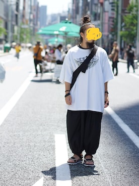 「FACETASM」｜「アイテム（その他）」を使った、higeさん（メンズ・165cm）の春コーディネート