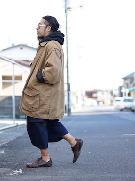 「DAMIR DOMA（ダミール・ドーマ）のアイテム」を使った、higeさん（メンズ・165cm）の秋コーディネート