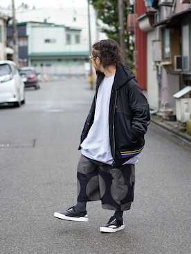 「JULIEN DAVID（ジュリエンデビッド）のアイテム」を使った、higeさん（メンズ・165cm）の冬コーディネート