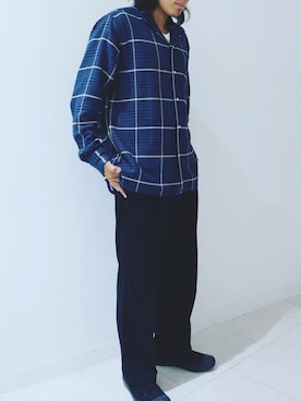 「GITMAN BROS.（ギットマンブラザーズ）のアイテム」を使った、makoさん（メンズ・170cm）の冬コーディネート