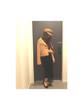 「archives（アルシーヴ）のアイテム（ジャケット/アウター）」を使った、ma_chaさん（レディース・156cm）の秋コーディネート
