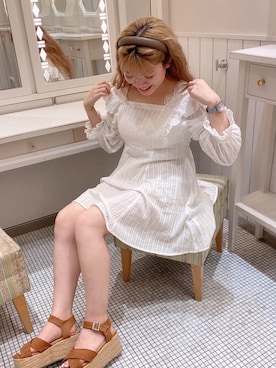 「アイテム（チュニック）」を使った、Asuka🧁さん（レディース・153cm）の夏コーディネート