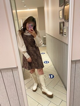 「アイテム（ワンピース、その他）」を使った、Asuka🧁さん（レディース・153cm）の冬コーディネート