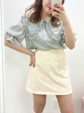 「大学生」｜Asuka🧁さん（レディース・153cm）の夏コーディネート