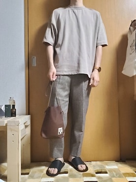 「marka（マーカ）のアイテム（バッグ）」を使った、しょうへいさん（メンズ・169cm）の夏コーディネート