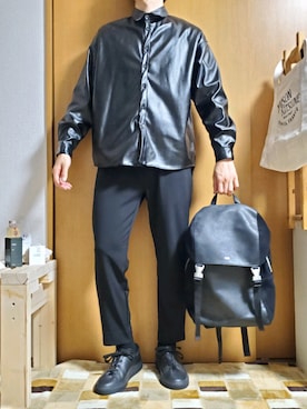 「Iroquois（イロコイ）のSTUDIOUS別注 サマーデーパードスラックス（スラックス）」を使った、しょうへいさん（メンズ・169cm）の夏コーディネート