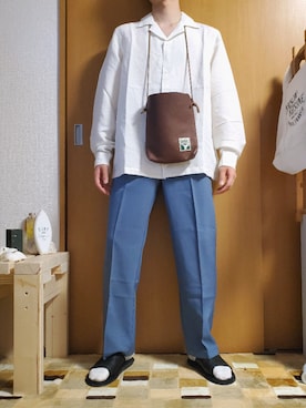「marka（マーカ）のアイテム（バッグ）」を使った、しょうへいさん（メンズ・169cm）の夏コーディネート