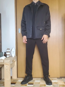 「CULLNI（クルニ）のアイテム（ブルゾン）」を使った、しょうへいさん（メンズ・169cm）の秋コーディネート