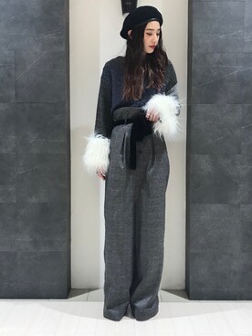 「HARE（ハレ）のアイテム（オールインワン・サロペット）」を使った、OGATAさん（レディース・164cm）の秋コーディネート
