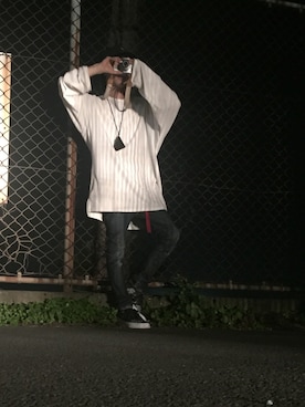 「Dr. Martens（ドクターマーチン）のアイテム（アクセサリー）」を使った、Kazumaさん（メンズ・172cm）の秋コーディネート