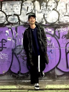 「SEVENDAYS=SUNDAY（セブンデイズサンデイ）のアイテム（ピーコート）」を使った、Kazumaさん（メンズ・172cm）の秋コーディネート