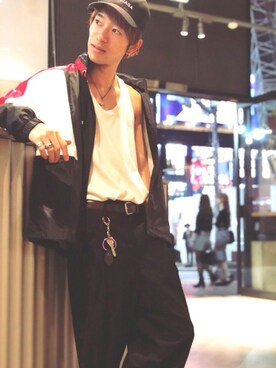 「SEVENDAYS=SUNDAY（セブンデイズサンデイ）のアイテム（その他アウター）」を使った、Kazumaさん（メンズ・172cm）の秋コーディネート