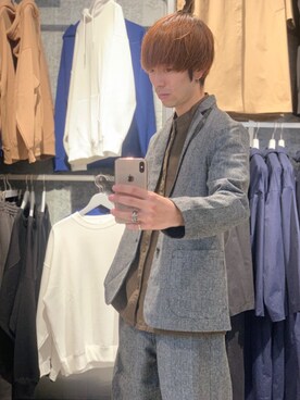 「koe（コエ）のアイテム（その他アウター）」を使った、Kazumaさん（メンズ・172cm）の秋コーディネート