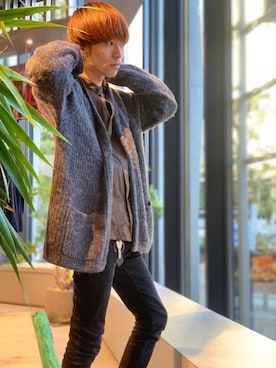 「ノーカラーシャツ」｜「アイテム（その他）」を使った、Kazumaさん（メンズ・172cm）の秋コーディネート