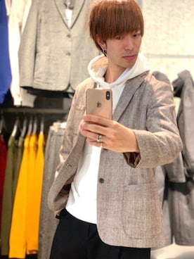 「koe（コエ）のアイテム（その他アウター）」を使った、Kazumaさん（メンズ・172cm）の秋コーディネート