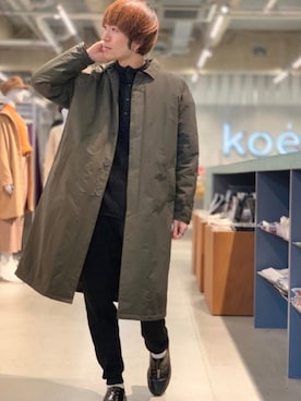 「koe（コエ）のアイテム（ダウンジャケット/コート）」を使った、Kazumaさん（メンズ・172cm）の冬コーディネート