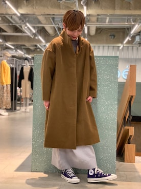 「koe（コエ）のアイテム（その他アウター）」を使った、Kazumaさん（レディース・150cm）の冬コーディネート