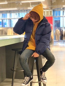 「koe（コエ）のアイテム（その他アウター）」を使った、Kazumaさん（メンズ・172cm）の冬コーディネート