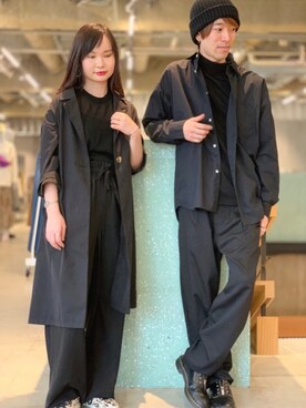 「koe（コエ）のアイテム（その他アウター）」を使った、Kazumaさん（レディース・158cm）の春コーディネート