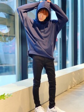 「SEVENDAYS=SUNDAY（セブンデイズサンデイ）のアイテム（シューズ）」を使った、Kazumaさん（メンズ・172cm）の春コーディネート