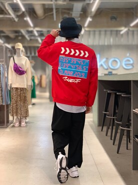 「SEVENDAYS=SUNDAY（セブンデイズサンデイ）のアイテム（シューズ）」を使った、Kazumaさん（メンズ・172cm）の春コーディネート