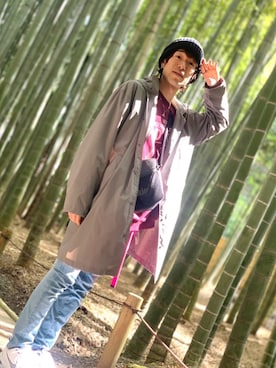 「SEVENDAYS=SUNDAY（セブンデイズサンデイ）のアイテム（シューズ）」を使った、Kazumaさん（メンズ・172cm）の春コーディネート