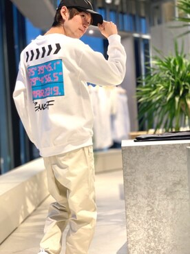 「SEVENDAYS=SUNDAY（セブンデイズサンデイ）のアイテム（シューズ）」を使った、Kazumaさん（メンズ・172cm）の春コーディネート