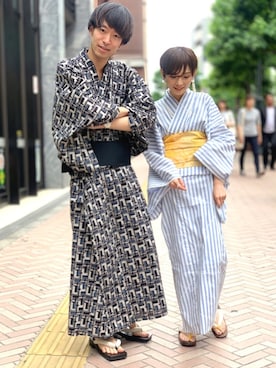 「シミラールック」｜「アイテム（水着/着物・浴衣）」を使った、Kazumaさん（レディース・150cm）の夏コーディネート