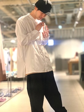 「koe（コエ）のアイテム（帽子）」を使った、Kazumaさん（メンズ・173cm）の夏コーディネート