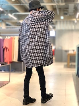 「koe（コエ）のアイテム（帽子）」を使った、Kazumaさん（メンズ・173cm）の夏コーディネート