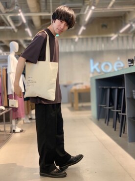 「エコバッグ」｜Kazumaさん（メンズ・173cm）の夏コーディネート