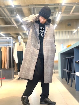 「koe（コエ）のアイテム（その他アウター）」を使った、Kazumaさん（メンズ・172cm）の秋コーディネート