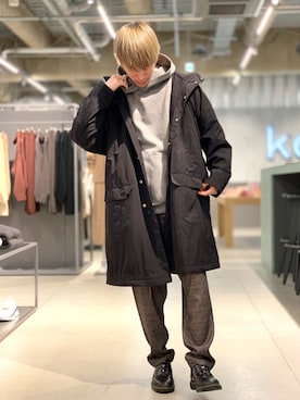 「koe（コエ）のアイテム（その他アウター）」を使った、Kazumaさん（メンズ・172cm）の冬コーディネート