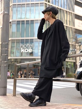 「koe（コエ）のアイテム（ブルゾン）」を使った、Kazumaさん（メンズ・172cm）の春コーディネート