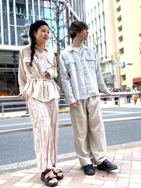 Kazumaさん（レディース・158cm）の春コーディネート