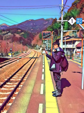 「travel」｜「アイテム（マウンテンパーカー）」を使った、Kさん（メンズ・170cm）の春コーディネート