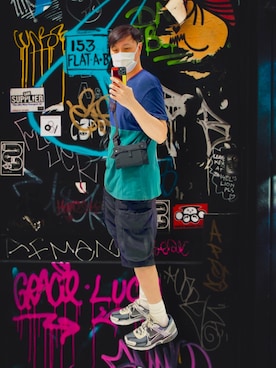 「TOPMAN（トップマン）のアイテム（トップス）」を使った、Kさん（メンズ・170cm）の春コーディネート